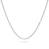 Bold Alphabet Letter Initial Charm Necklace in White Gold Tone